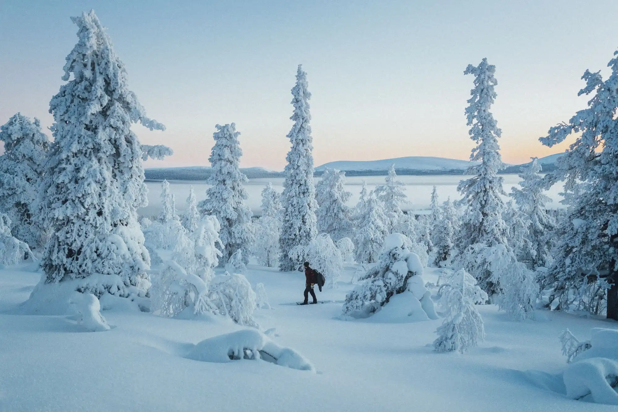 Winter discovery landscapes around Ylläs